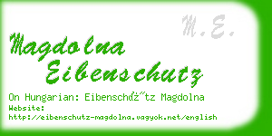 magdolna eibenschutz business card